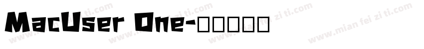 MacUser One字体转换